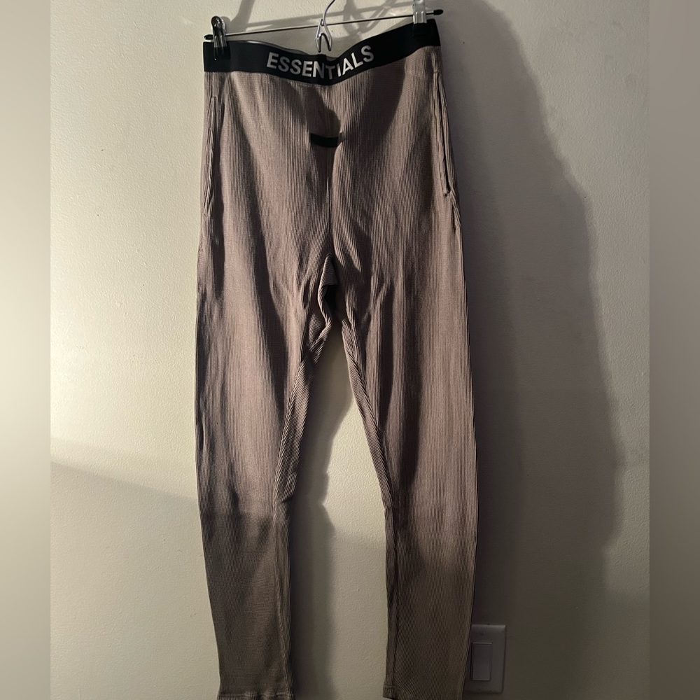 ESSENTIALS WAFFLE PANTS - Picture 3 of 3
